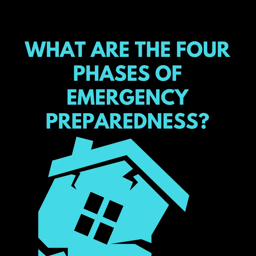 What are the four phases of emergency preparedness?